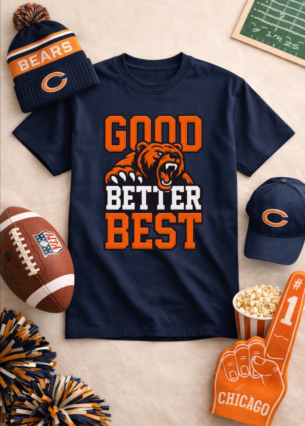 Street Fashion Chicago - Good Better Best Bear T Shirt