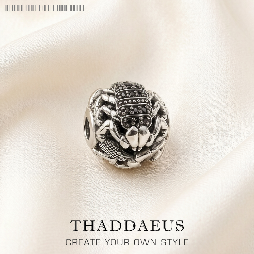Street Fashion Europe - Black Scorpion Charm 5mm Hole For