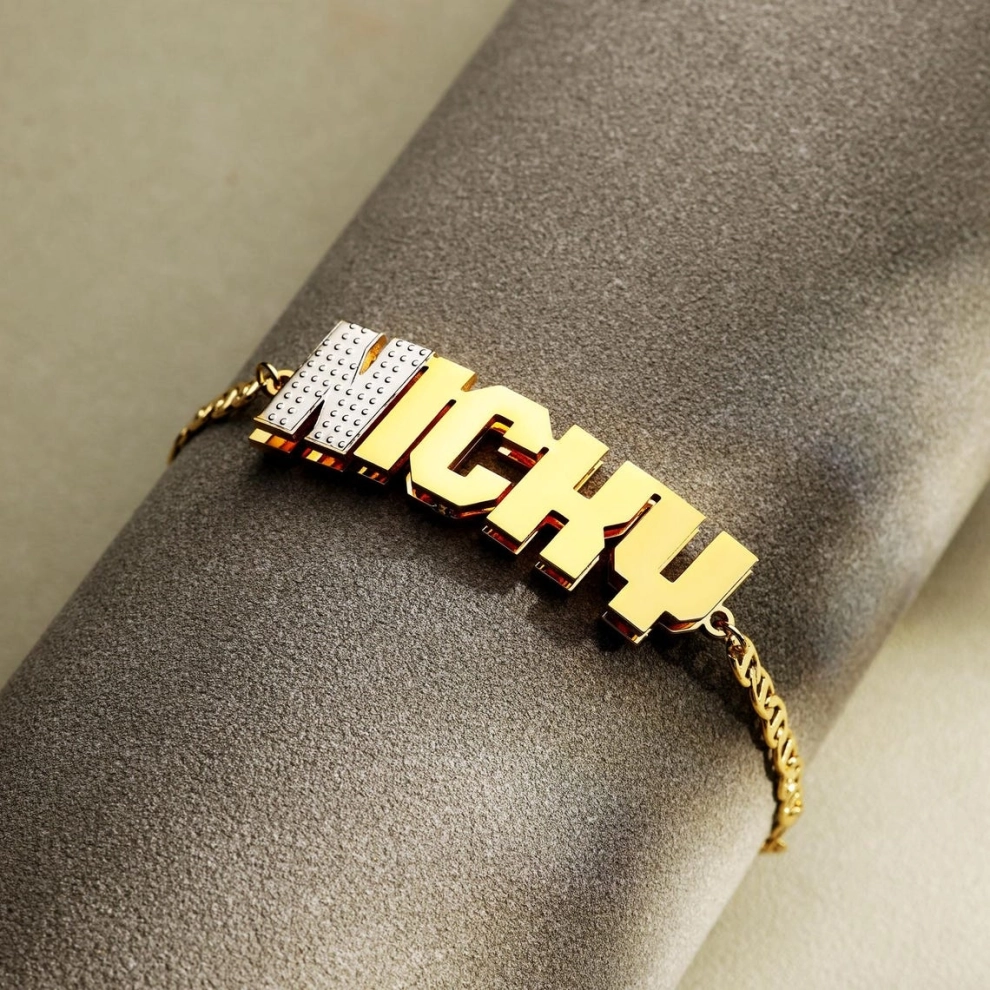 Street Fashion Name - Zciti Custom Name Man Layered Bracelets