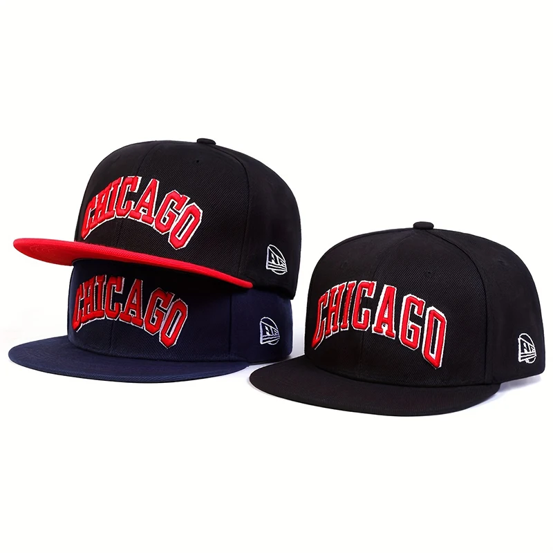 Street Fashion Chicago - Fashion Letter CHICAGO Embroidery Baseball Cap