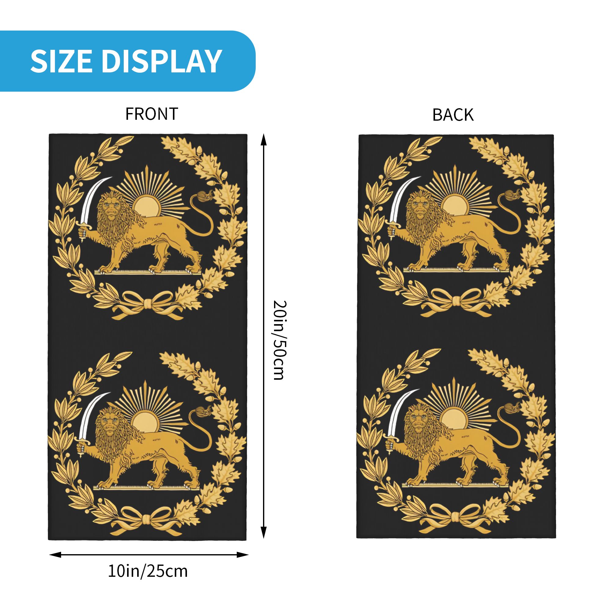 Lion and Sun Emblem of Persia  - Balaclava Face Mask 评论和价格