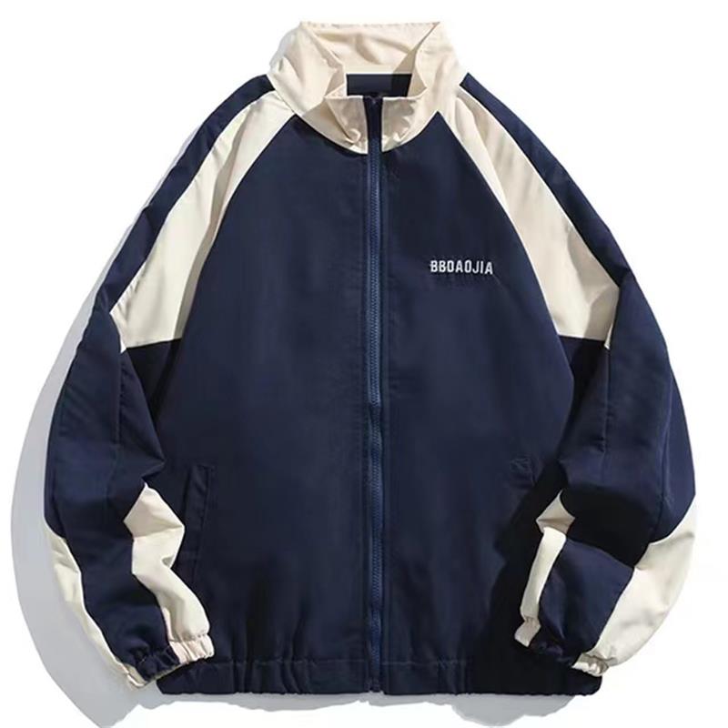 Men High Street Patchwork Colo - Street Fashion Of Japan 评论和价格