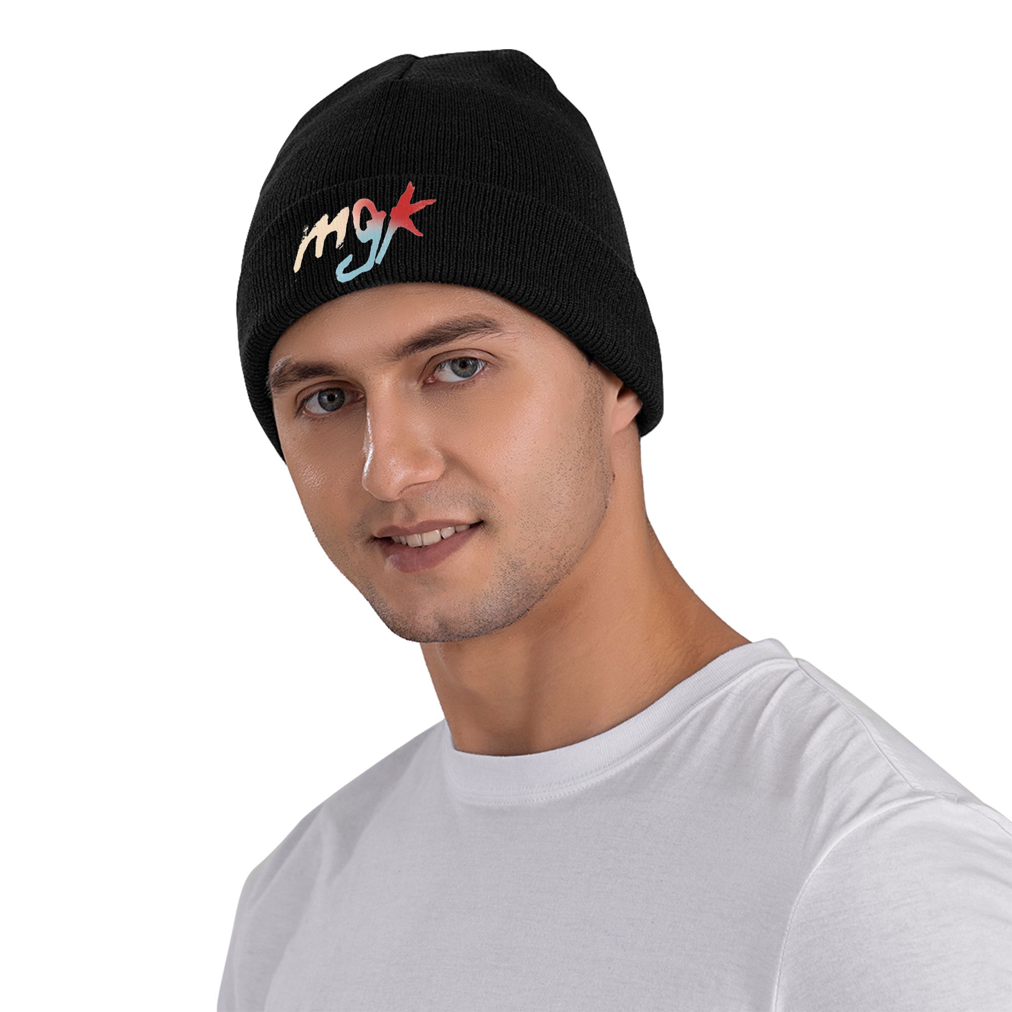 MGK Pop Punk Knitted Caps for  - Street Fashion Loverboy Hat 评论和价格