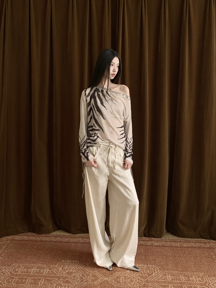 CHEERART Zebra Off Shoulder De - Street Fashion Fall 2025 评论和价格