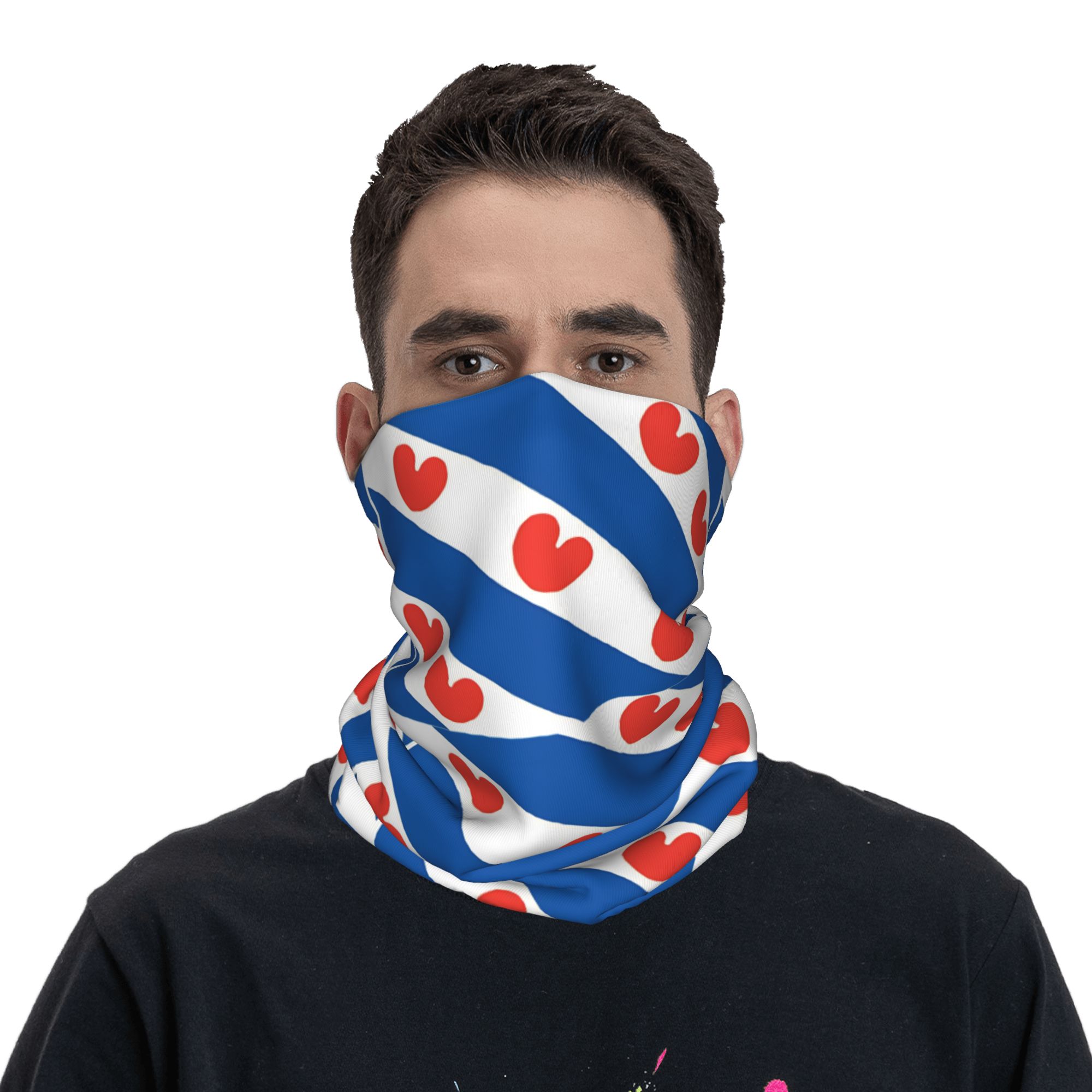 Friesland Flag Bandana  Vintag - Balaclava Face Mask 评论和价格