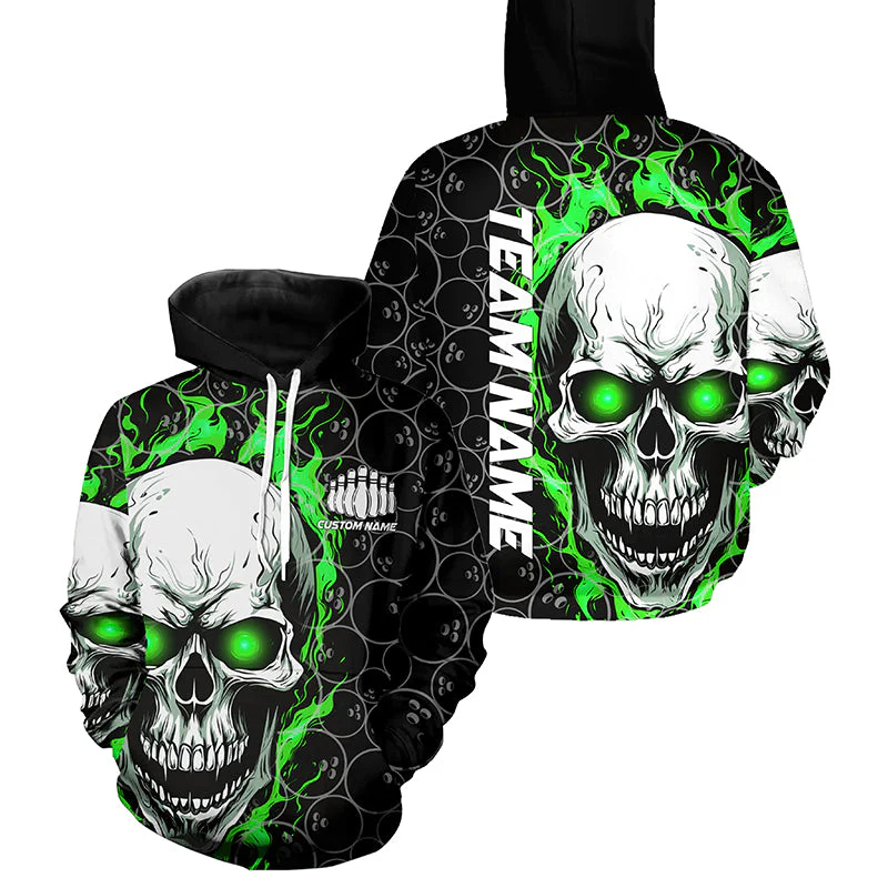 Trendy Skull Graphic Bowling H - Street Fashion Name 评论和价格