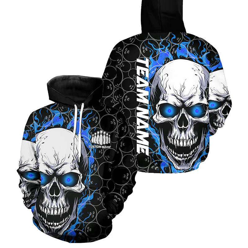 Trendy Skull Graphic Bowling H - Street Fashion Name 评论和价格
