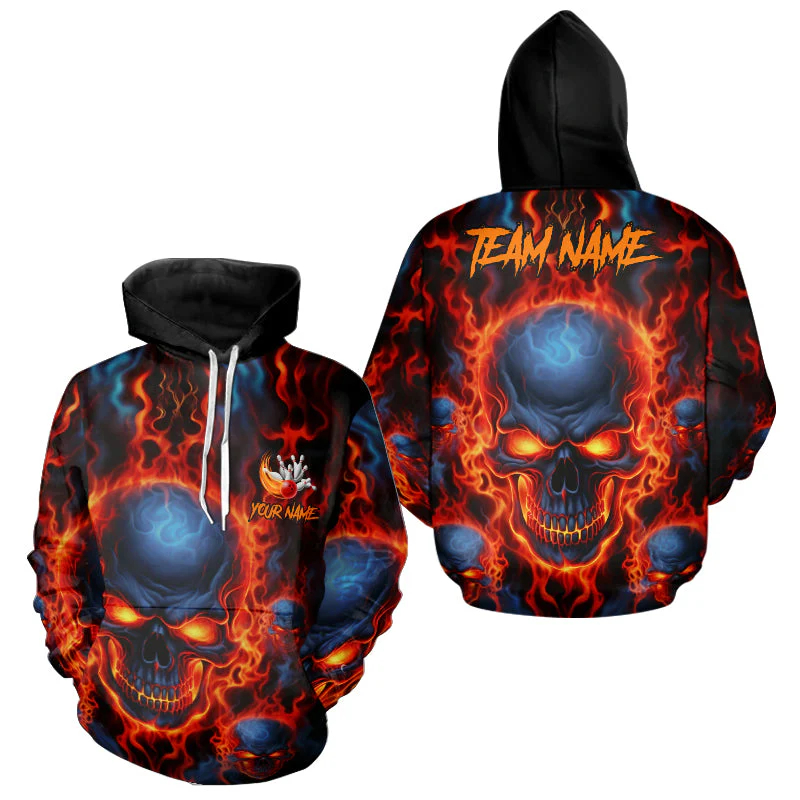 Trendy Skull Graphic Bowling H - Street Fashion Name 评论和价格