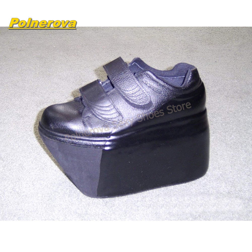Hook and Loop Matte Wedge Plat - Street Fashion Vintage 评论和价格