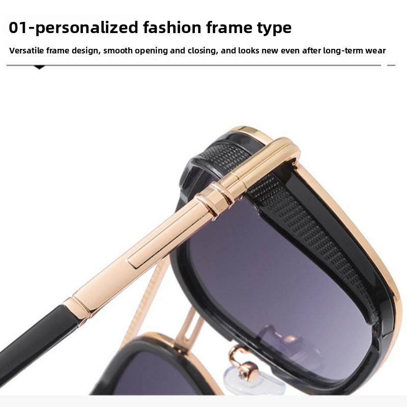 Retro Oval-framed Sunglasses M - Street Fashion High End 评论和价格