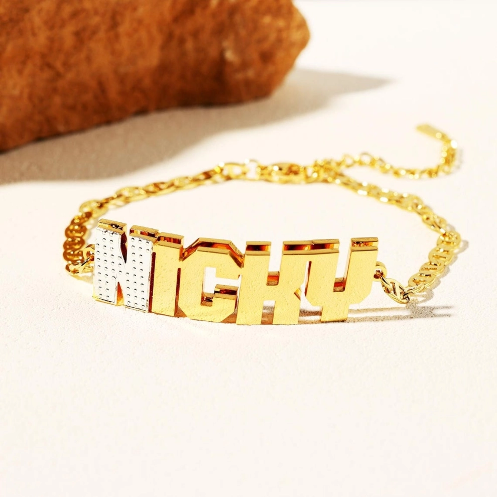Zciti Custom Name Man Layered  - Street Fashion Name 评论和价格