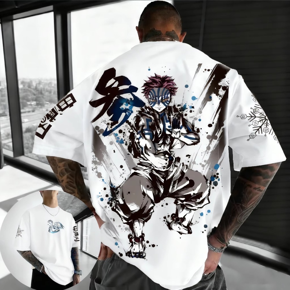 Summer Plus Size Demon Slayer  - Street Fashion Of Japan 评论和价格