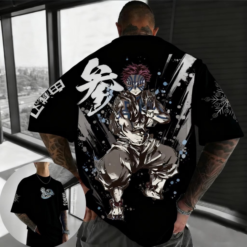 Summer Plus Size Demon Slayer  - Street Fashion Of Japan 评论和价格