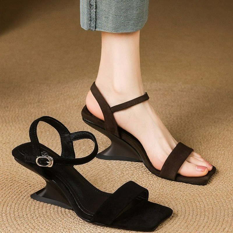 French Strap Sandals Women Sum - French Street Fashion 评论和价格