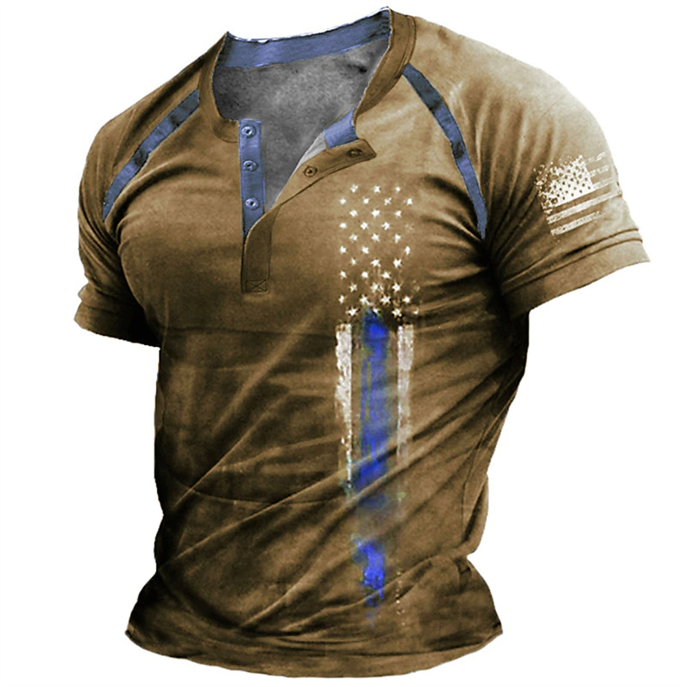 Funny 3D American Flag Print M - Street Fashion Vintage 评论和价格