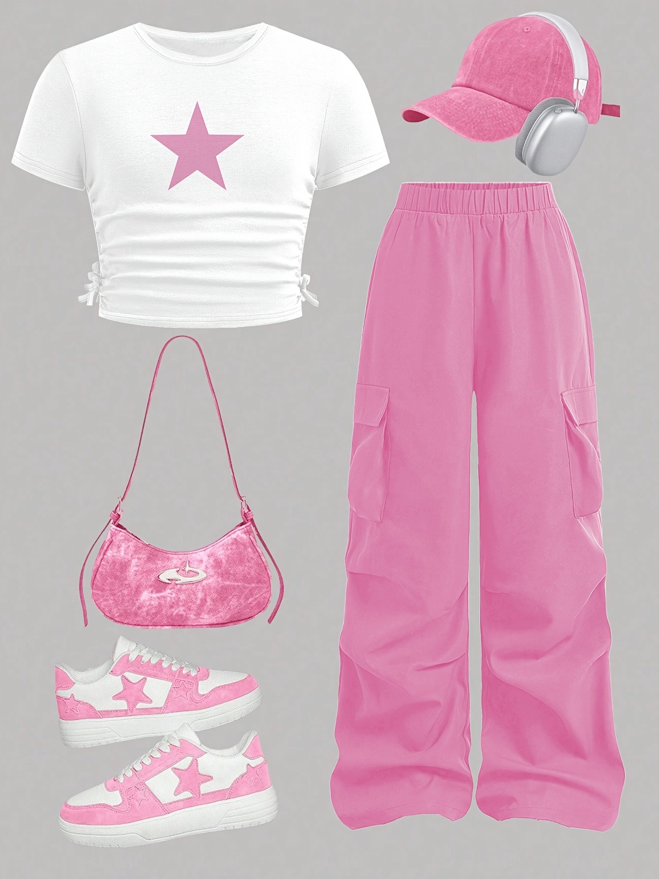 Trendy Girls 2Pcs Co-Ord, Whit - Street Fashion Co 评论和价格
