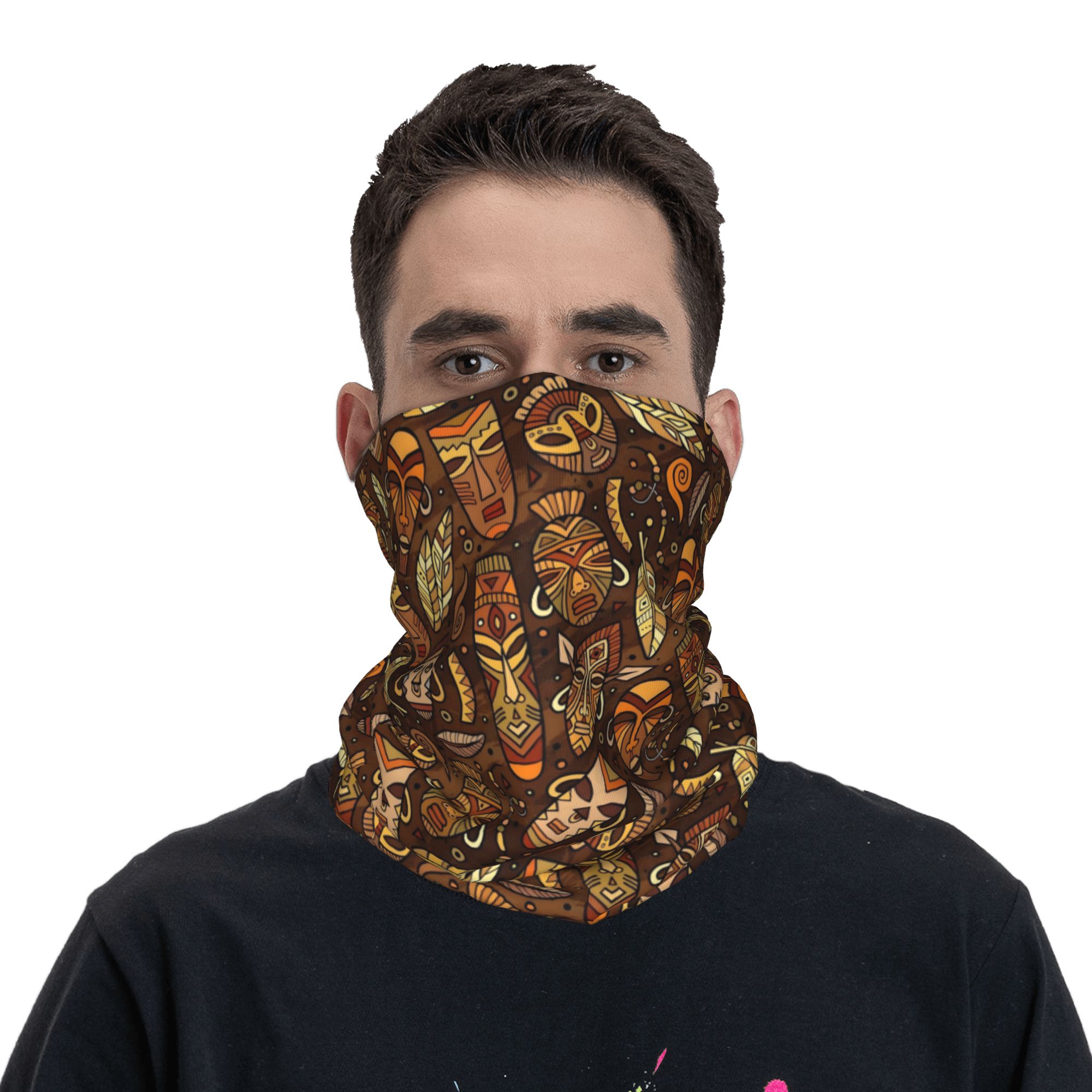 Custom Tribal Mask Pattern Ban - Balaclava Face Mask 评论和价格