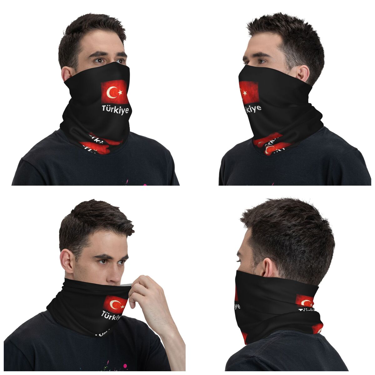 Turkiye Turkey Flag Gift Desig - Balaclava Face Mask 评论和价格