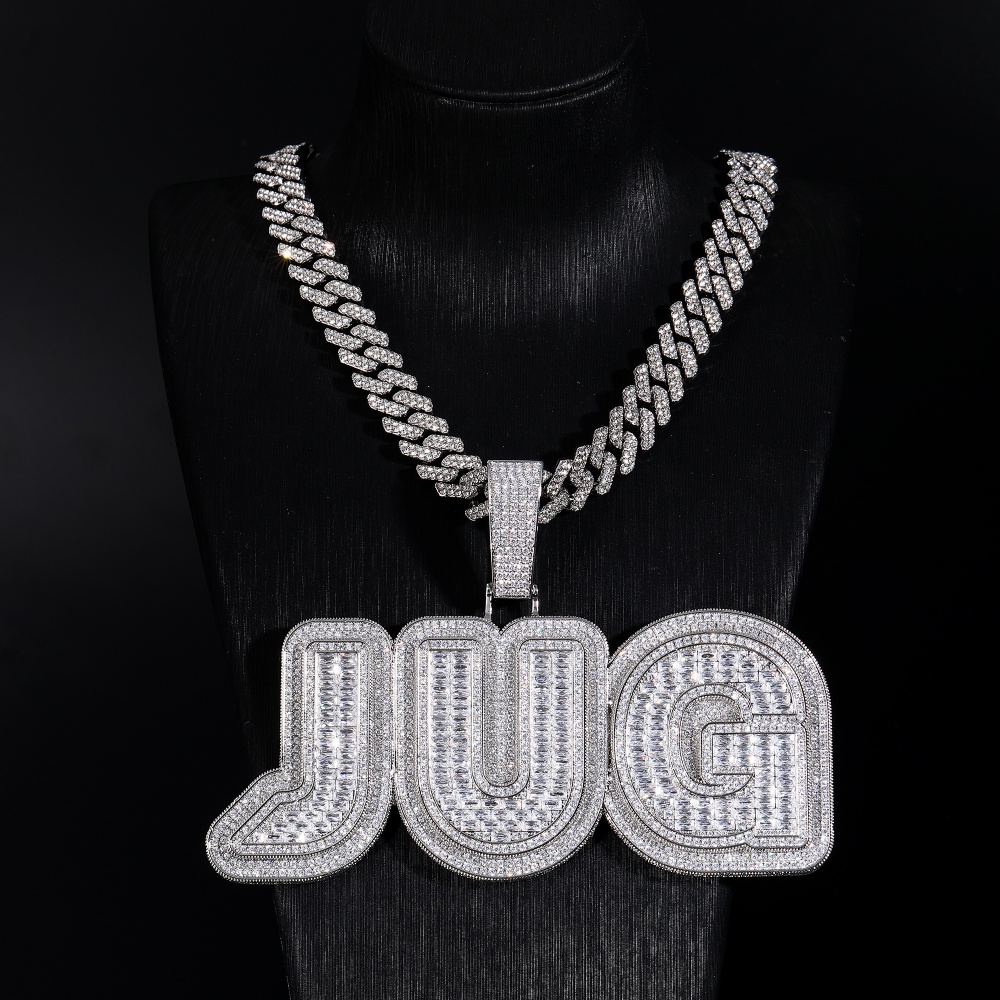 Custom Baguettecz Letters Pend - Street Fashion Name 评论和价格