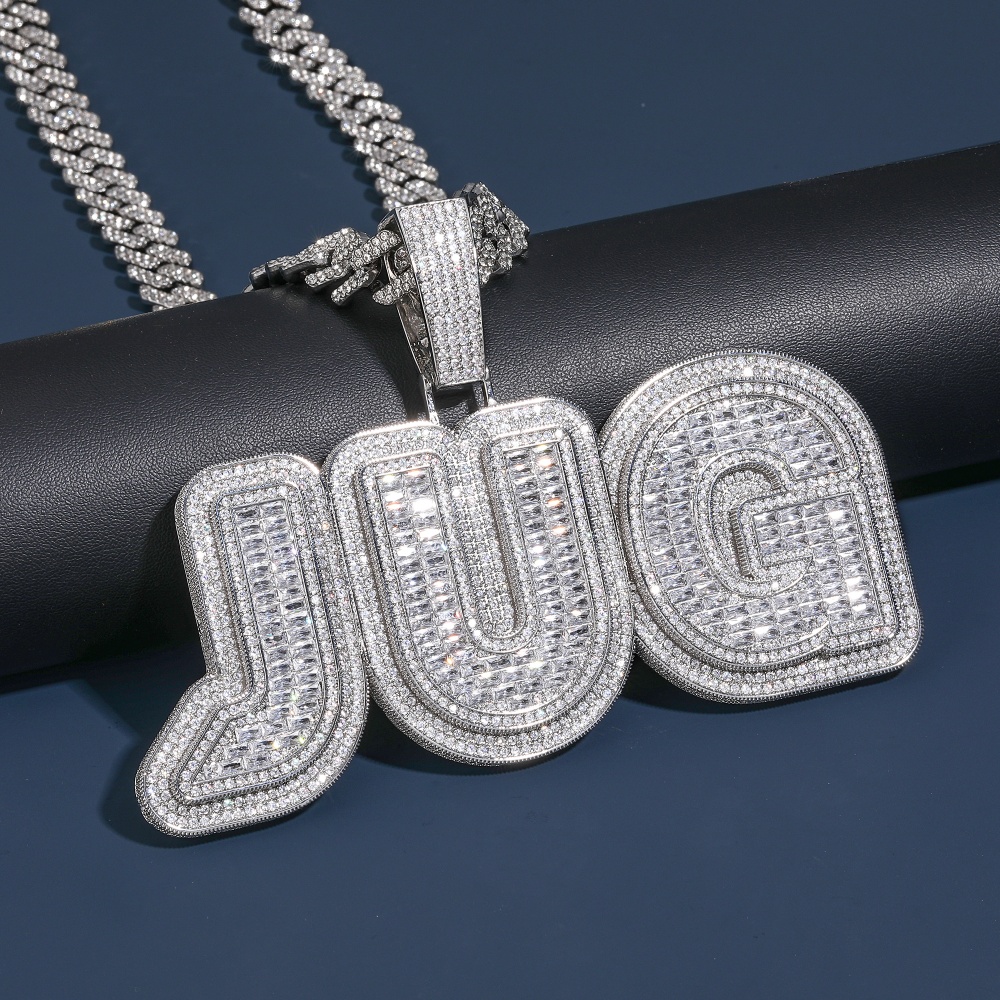 Custom Baguettecz Letters Pend - Street Fashion Name 评论和价格