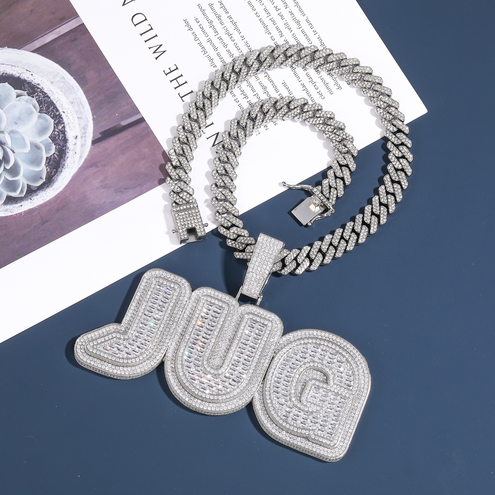 Custom Baguettecz Letters Pend - Street Fashion Name 评论和价格