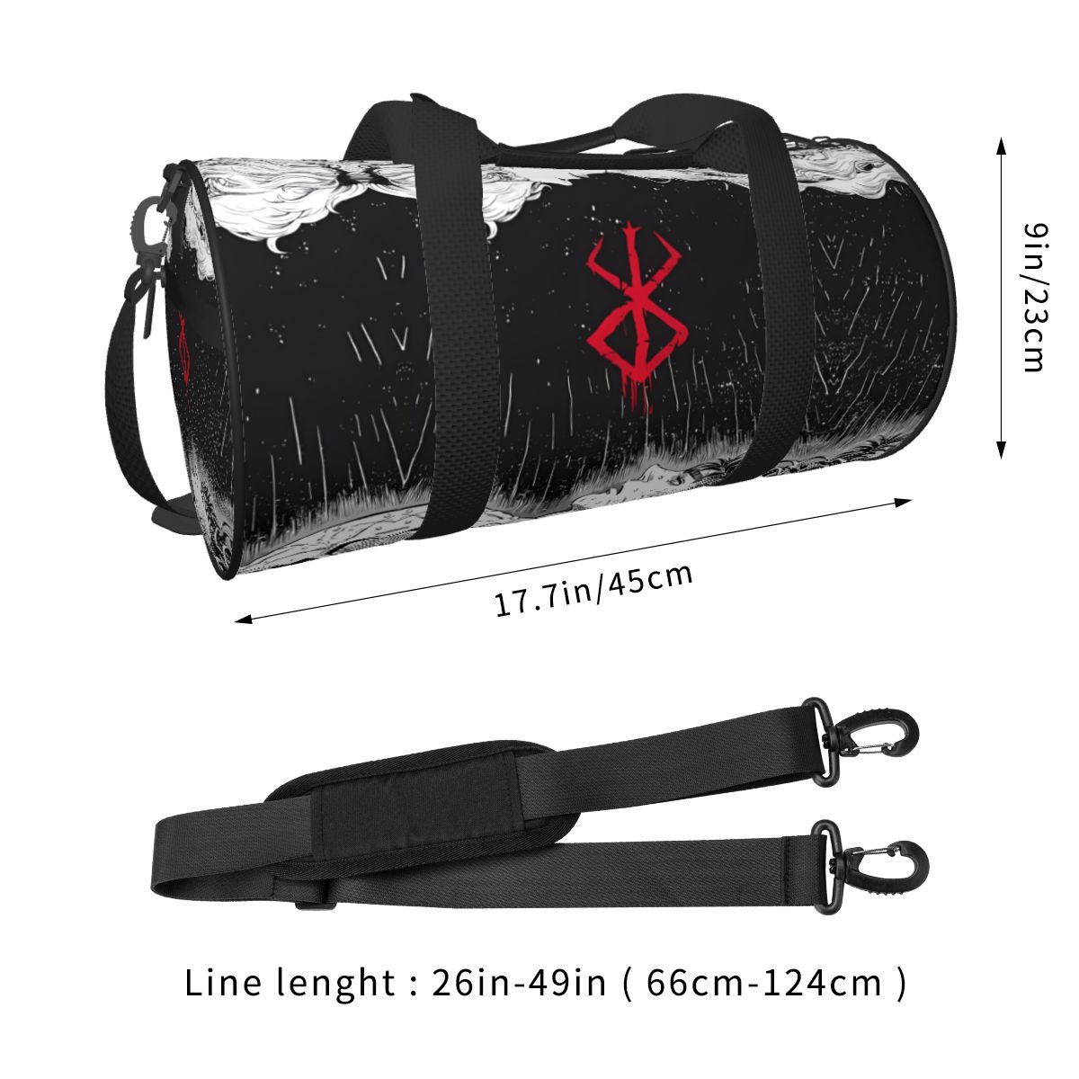 Japan Anime Bereserk Gym Bag F - Street Fashion Of Japan 评论和价格