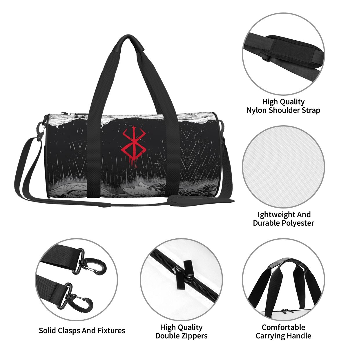 Japan Anime Bereserk Gym Bag F - Street Fashion Of Japan 评论和价格