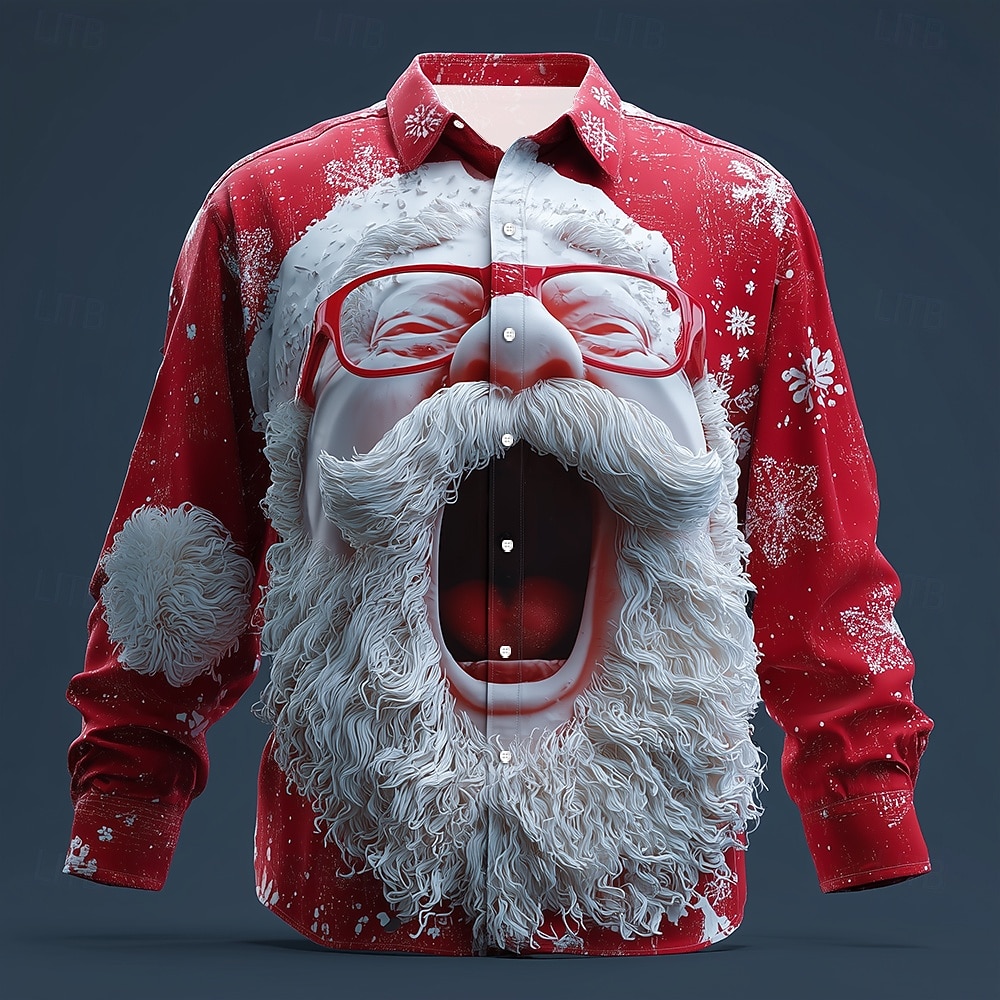 Christmas Men's 3D Graphic Lon - Street Fashion Fall 2025 评论和价格