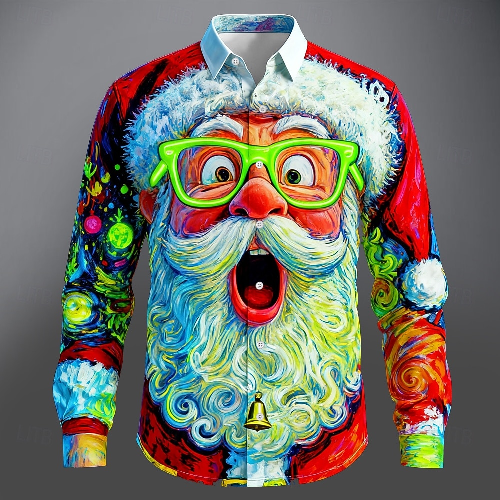 Christmas Men's 3D Graphic Lon - Street Fashion Fall 2025 评论和价格