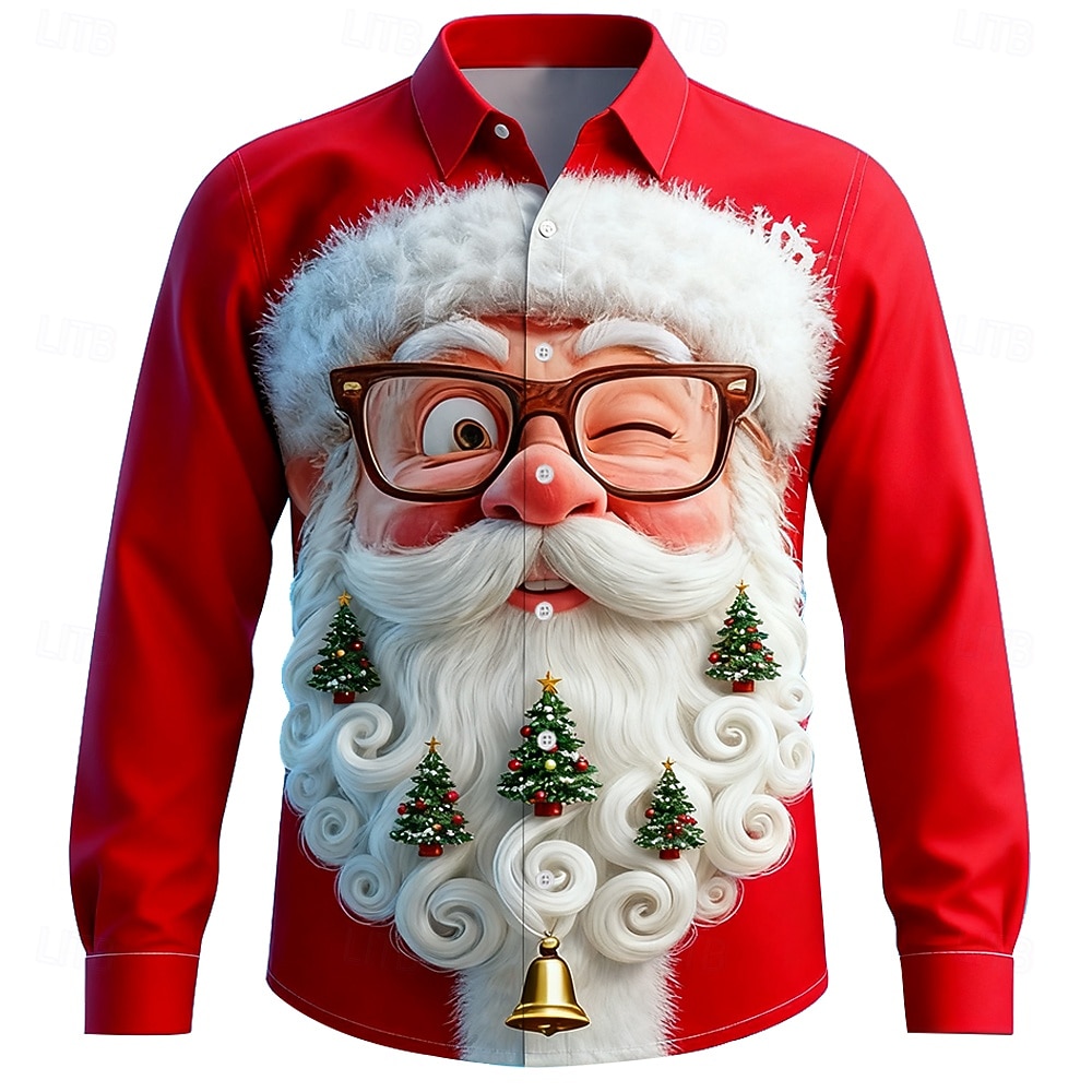 Christmas Men's 3D Graphic Lon - Street Fashion Fall 2025 评论和价格