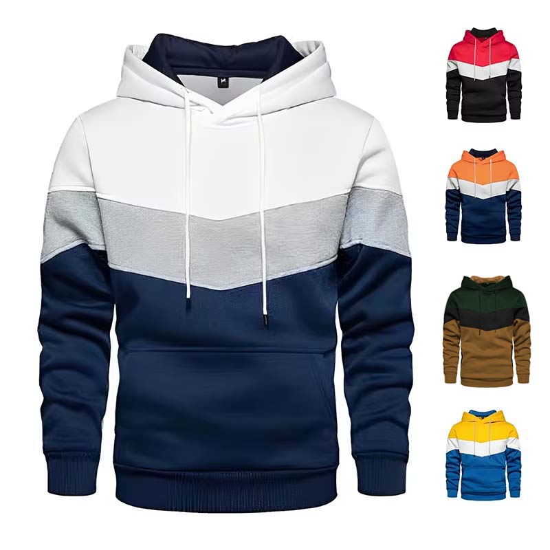 2025 New Men's Patchwork Hoodi - Street Fashion Fall 2025 评论和价格