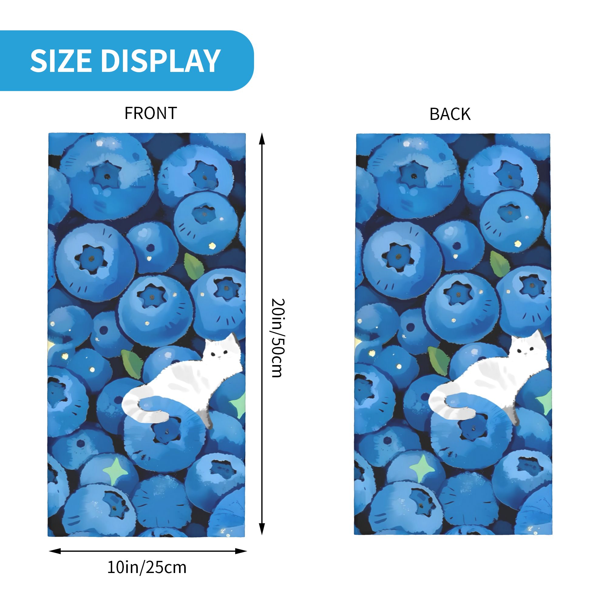 Fruit Print blueberry with whi - Balaclava Face Mask 评论和价格