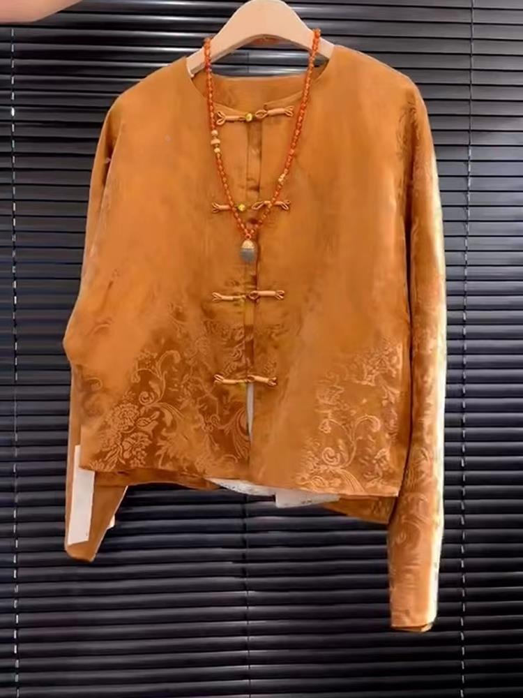 New High-End Satin Orange Flor - Street Fashion High End 评论和价格