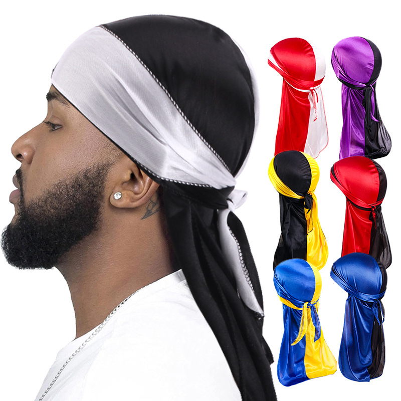 New Silky Durag Long Tail Head - Street Fashion Loverboy Hat 评论和价格