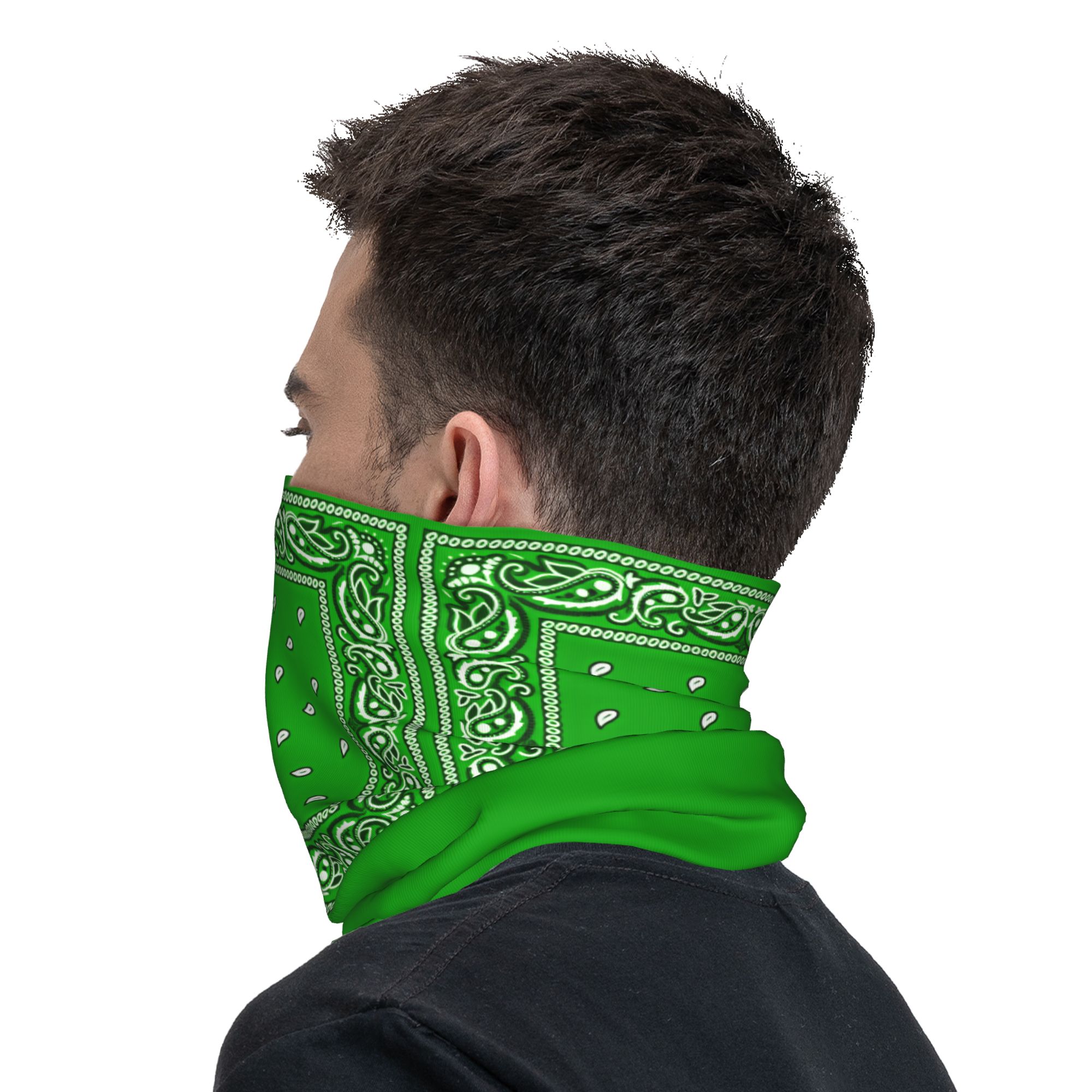 green Bandana  Cool Cycling Ma - Balaclava Face Mask 评论和价格