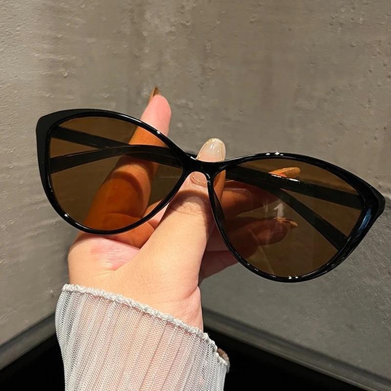 1Pc Retro Frame Cat Eye Sungla - Street Fashion Vintage 评论和价格